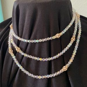 Crystal necklace 54”